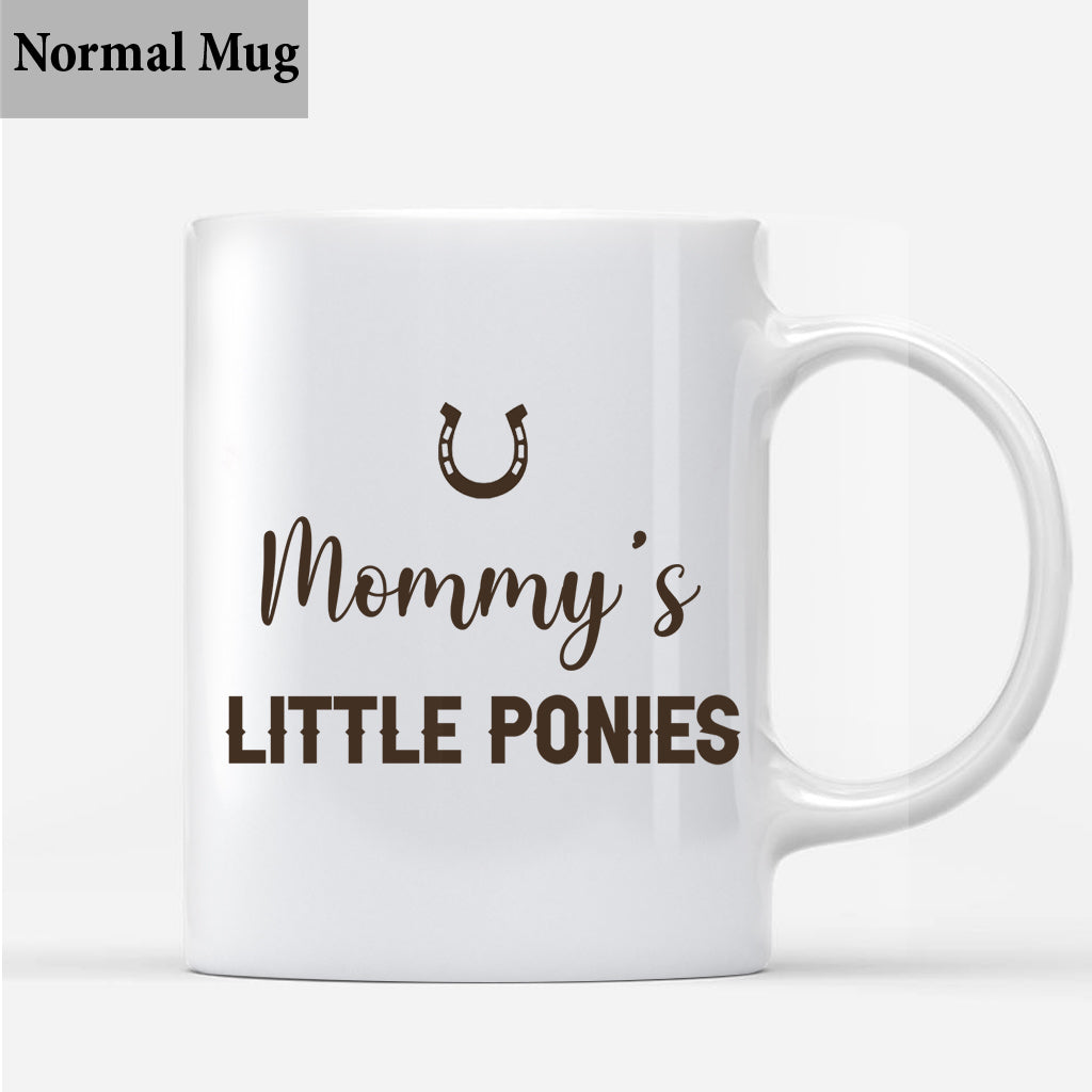 Daddy's Little Ponies - Horse gift for dad,grandpa, husband, him - Personalized Mug