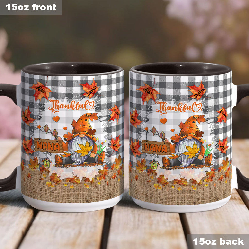 Thankful Grandma - Personalized Grandma Accent Mug
