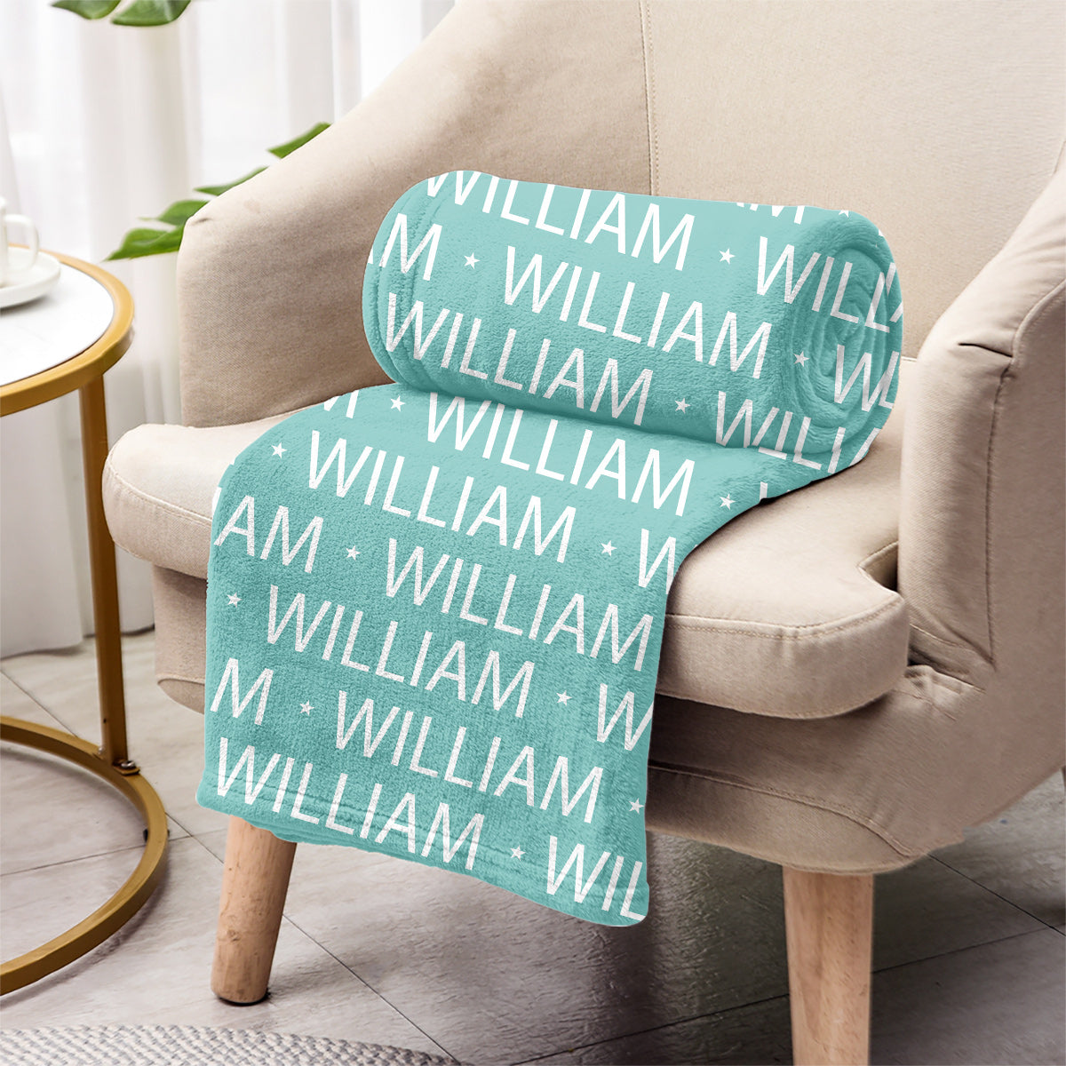 Individuelles Namensmuster – Personalisierte Babydecke