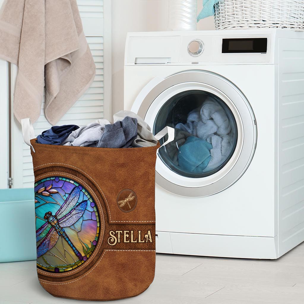 Libelle aus Buntglas – Personalisierter Libellen-Aufbewahrungskorb