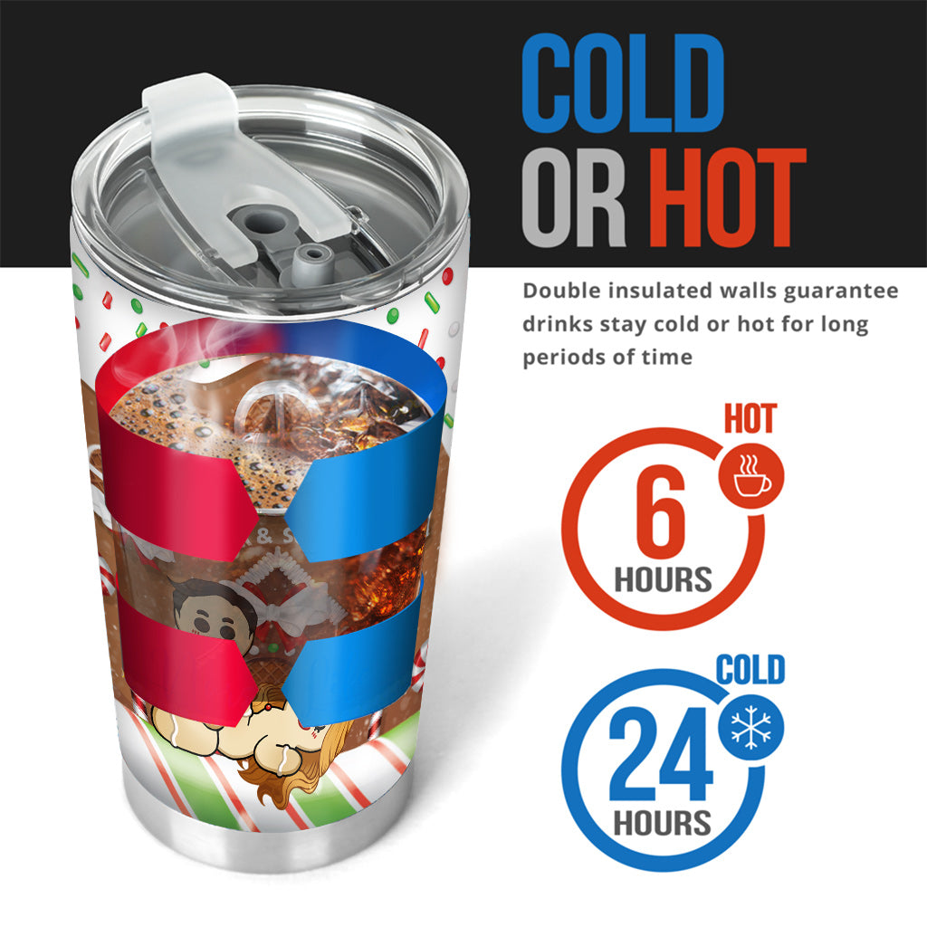 All I Want For Christmas - Personalized Couple Tumbler