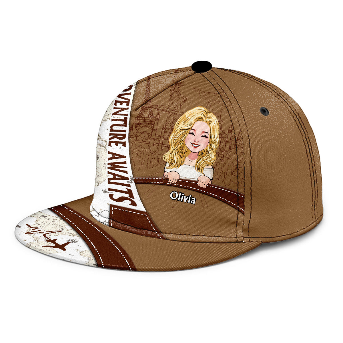 Adventure Awaits - Personalized Travelling Snapback