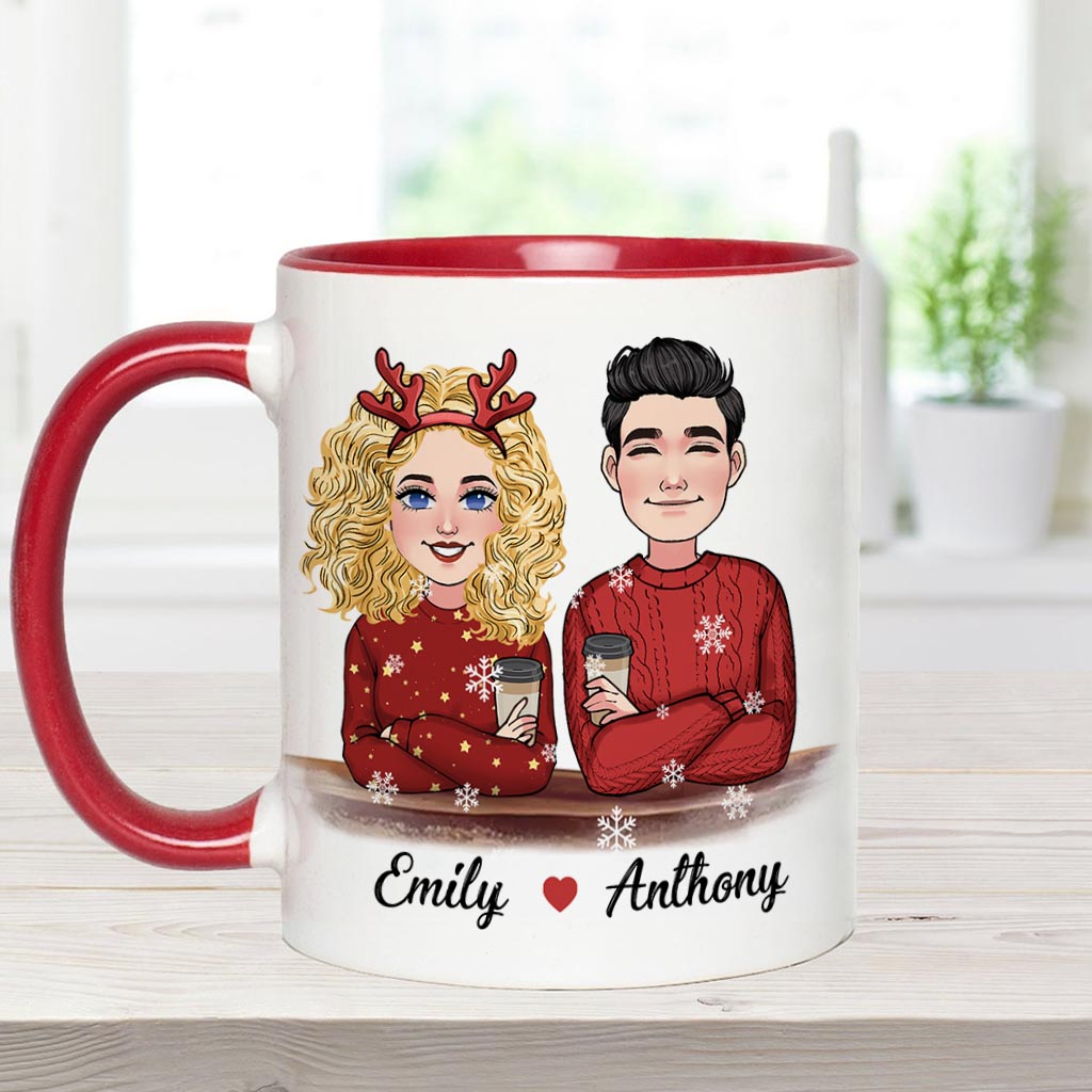 Tout ce que je veux pour Noël, c'est toi - Mug personnalisé pour couple