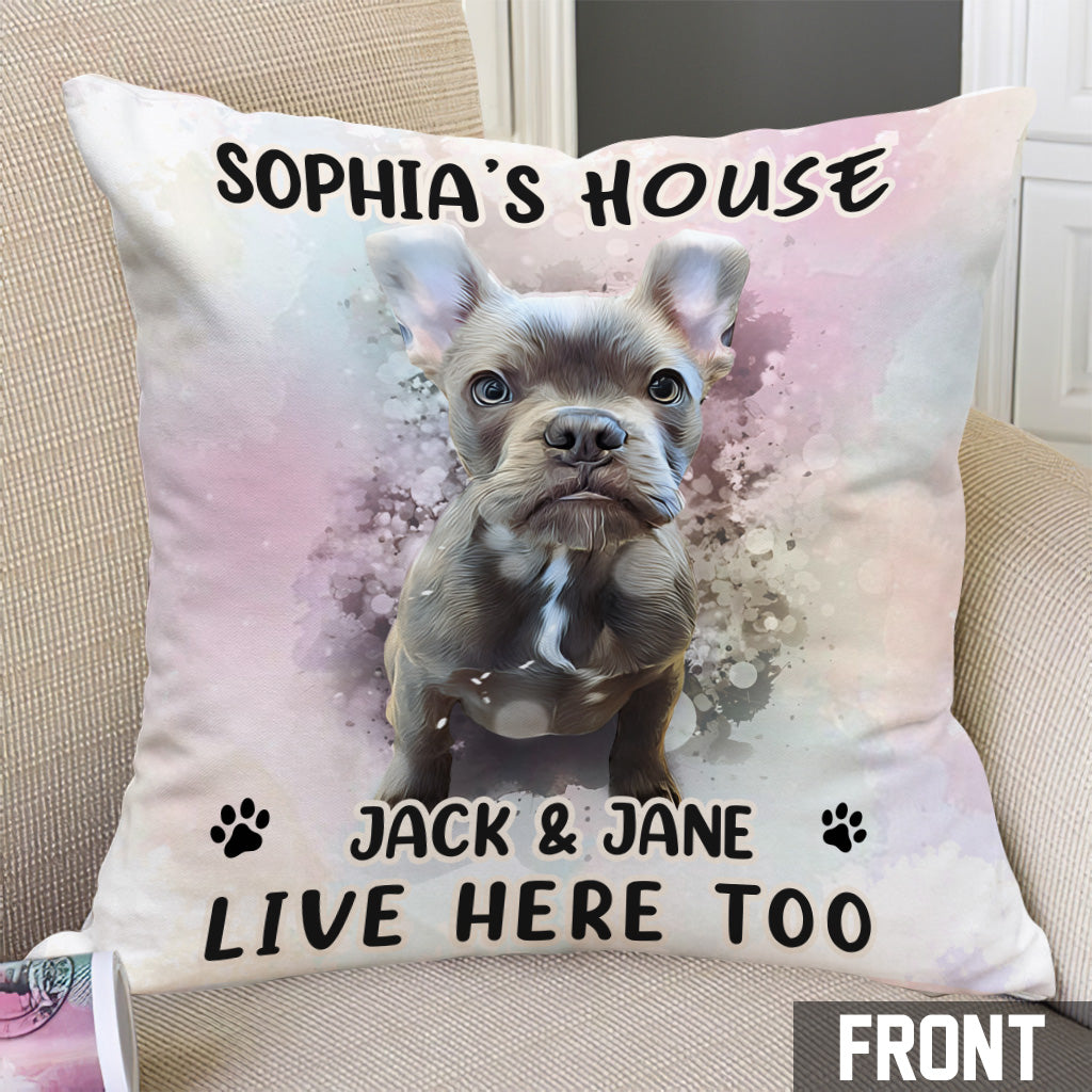 Ma Maison - Coussin décoratif personnalisé pour chien