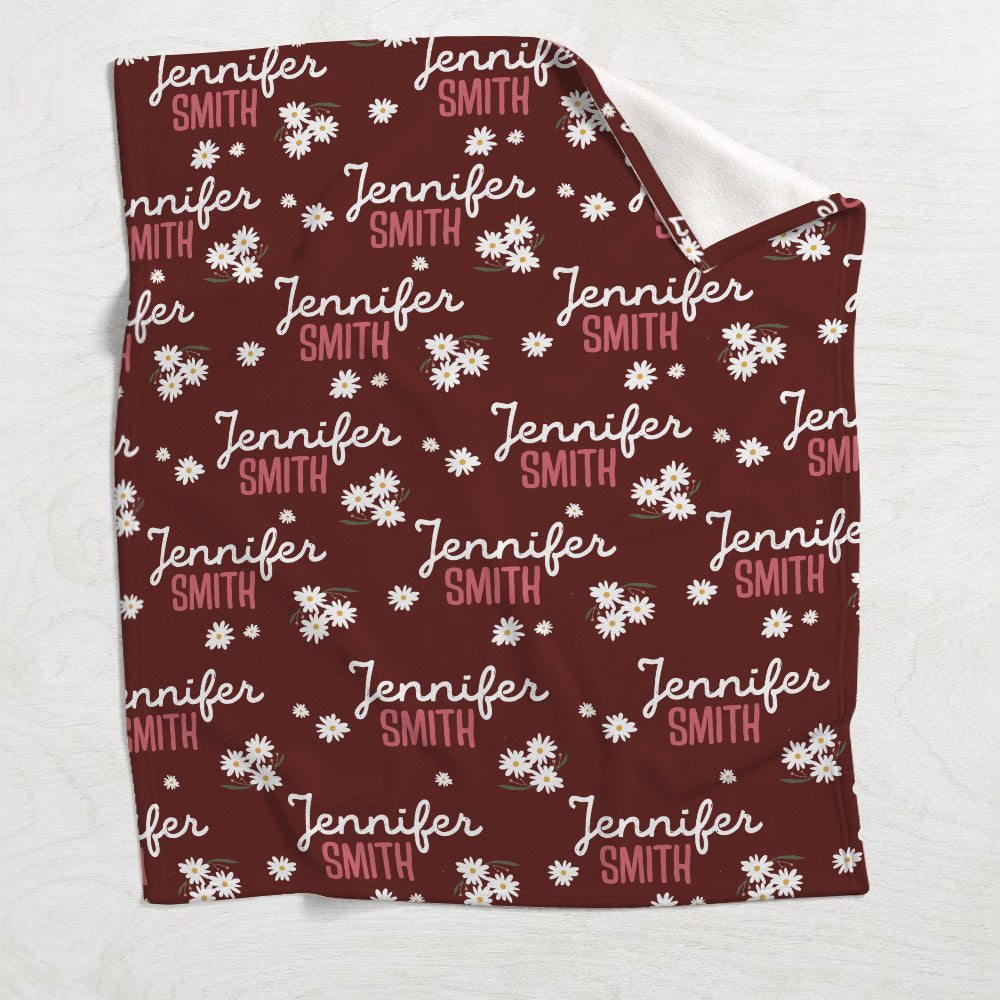 Daisy Custom Name - Personalized Grandma Blanket