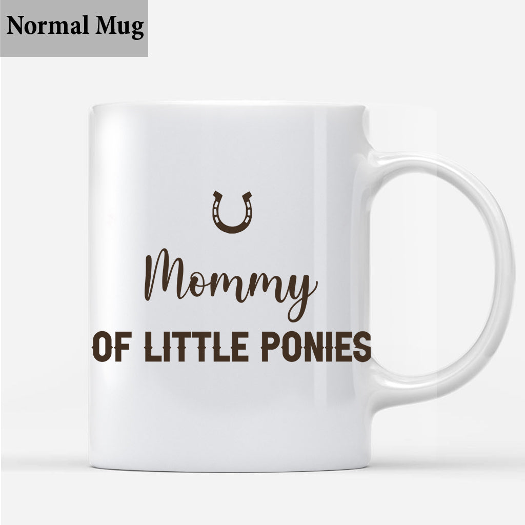 Daddy's Little Ponies - Horse gift for dad,grandpa, husband, him - Personalized Mug