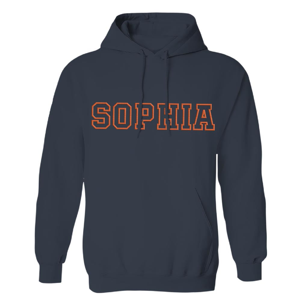 Custom Name - Personalized Sibling Embroidered Hoodie