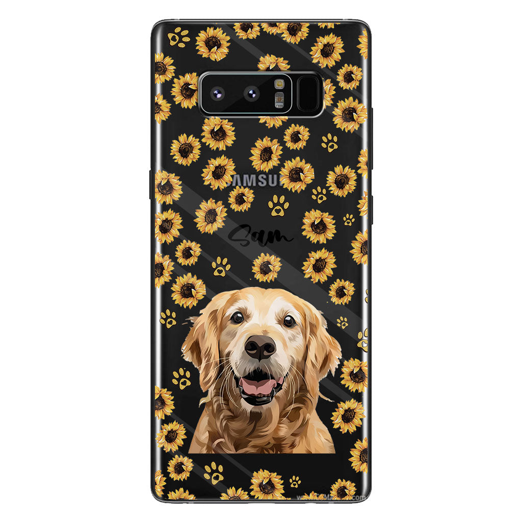 You Are My Sunshine - Personalized Dog Clear Phone Case