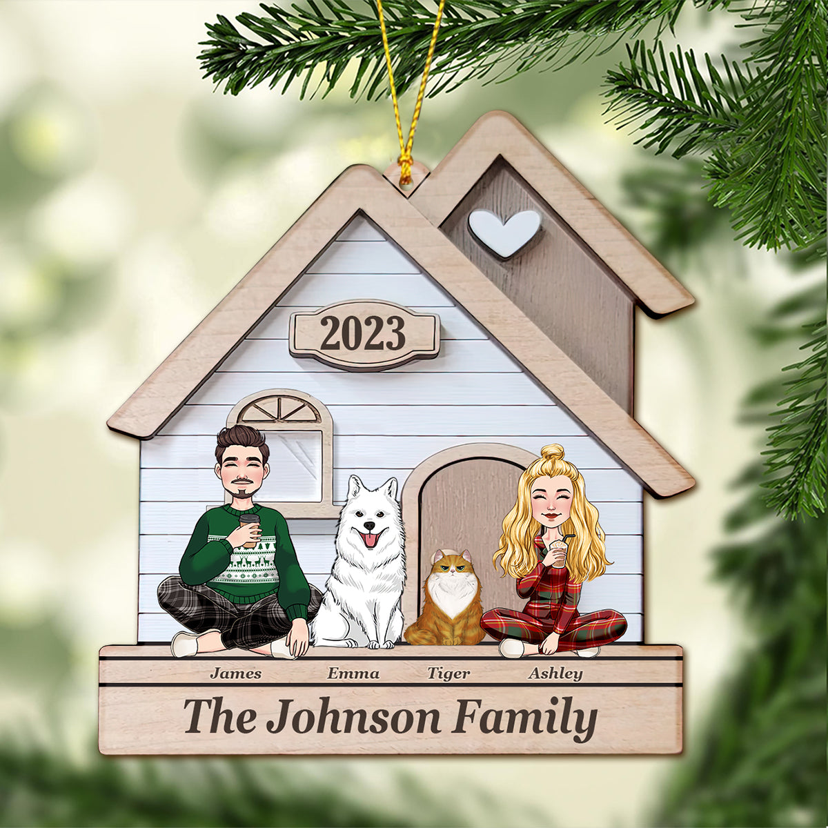 This Is Us - Personalized Husband And Wife Ornament