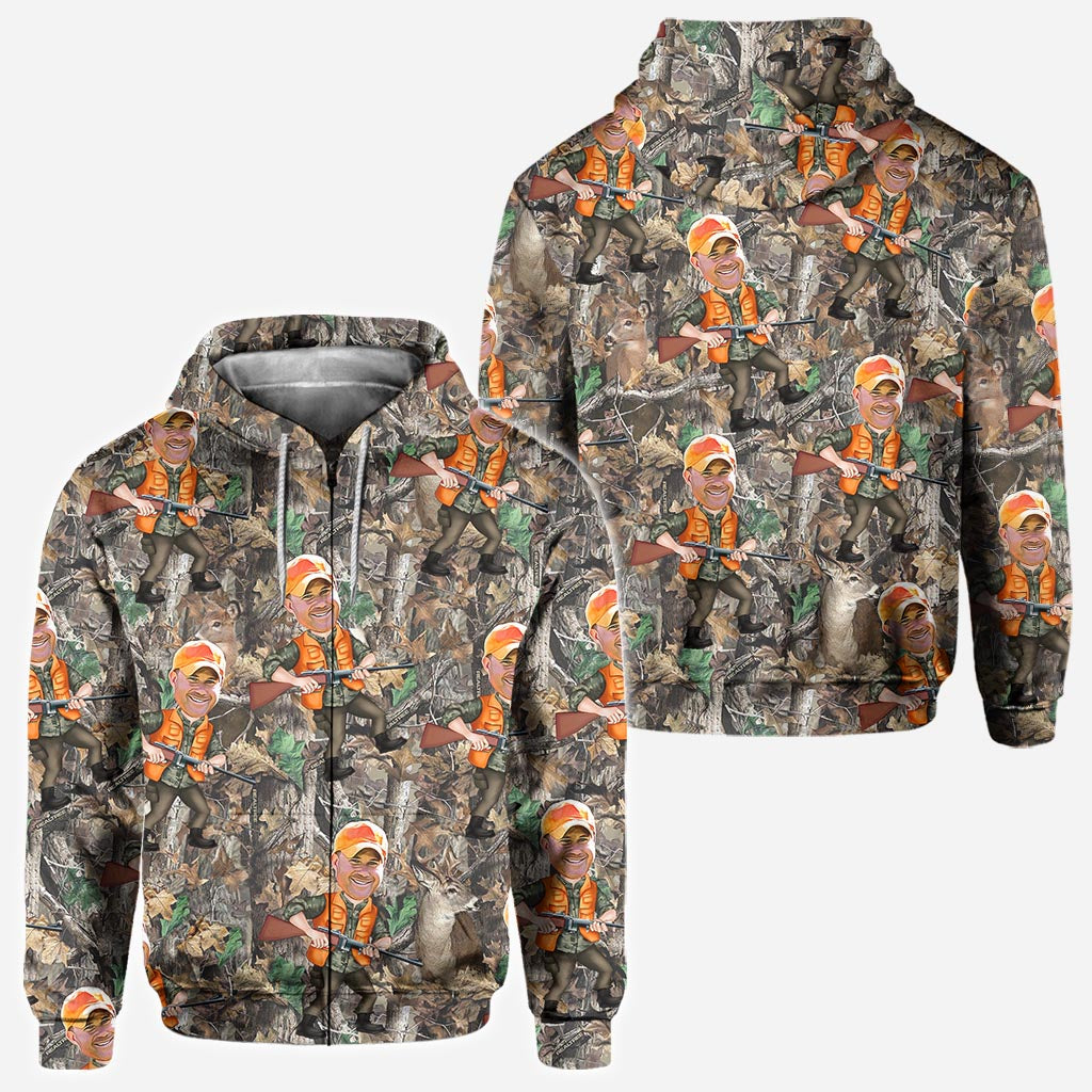 Photo Inserted Hunter - Personalized Hunting All Over Shirt