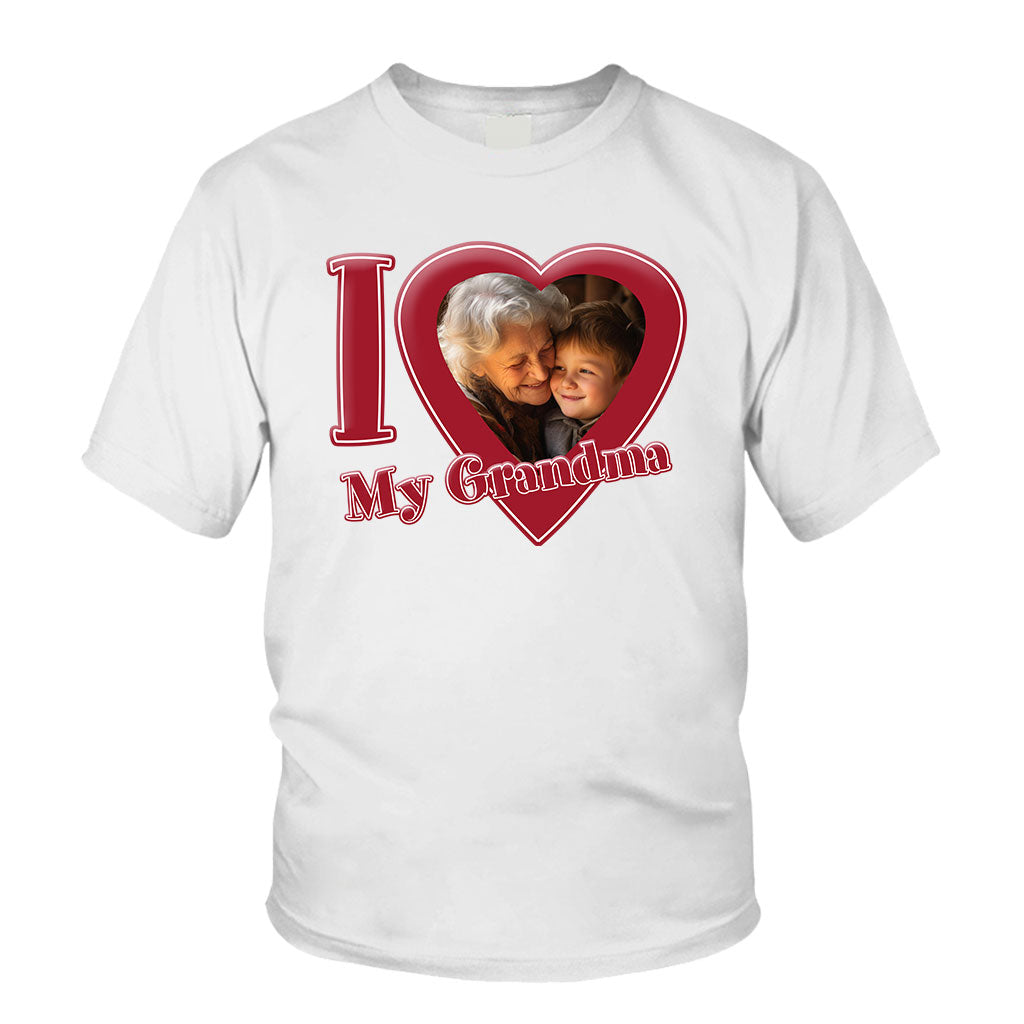 Ich liebe meine Oma/Nana/Mama... - Personalisiertes Oma-T-Shirt und Hoodie