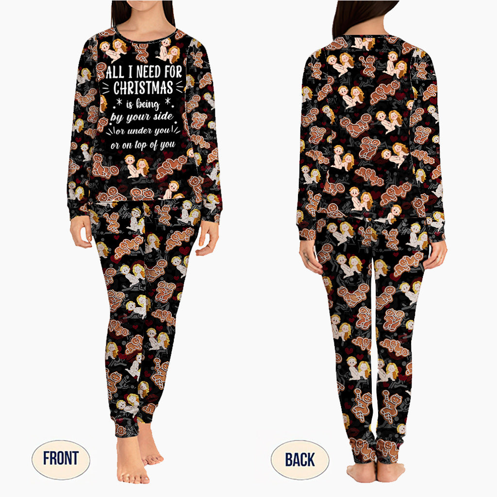 All I Need For Christmas Is You - Personalized Couple Pajamas Set