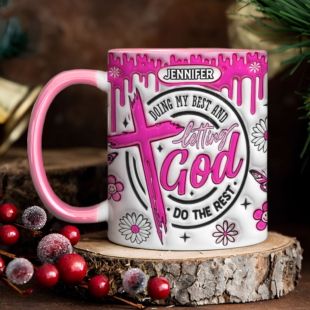 Ich gebe mein Bestes – Personalisierte Tasse mit christlichem Akzent