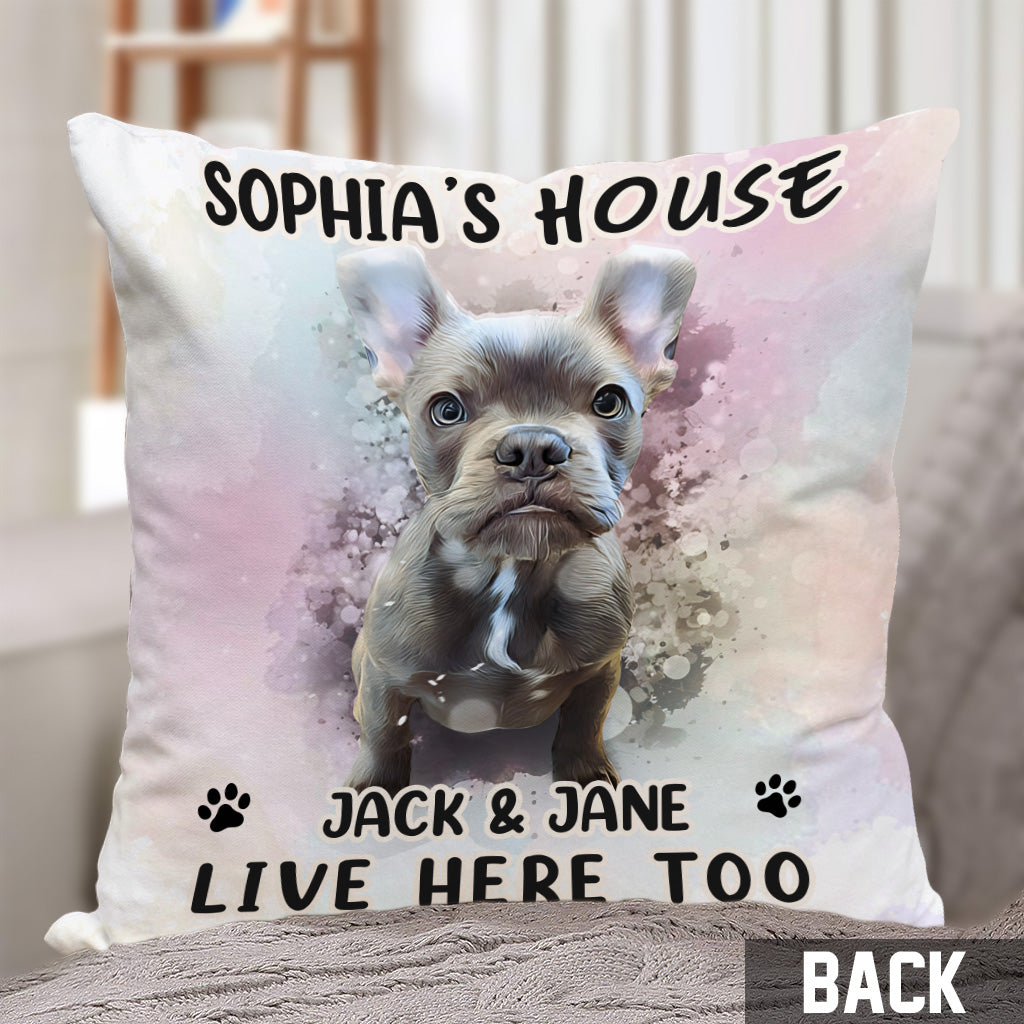 Ma Maison - Coussin décoratif personnalisé pour chien