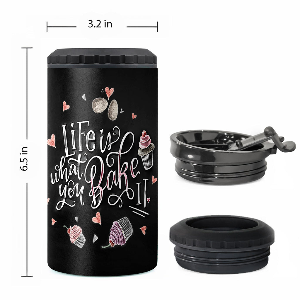 Life Is What You Bake It - Personalized Baking Can Cooler