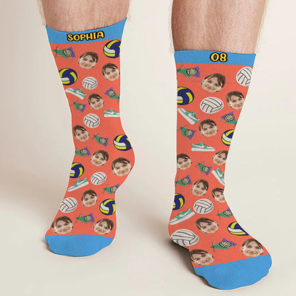 Je préférerais jouer au volley-ball - Chaussettes de volley-ball personnalisées