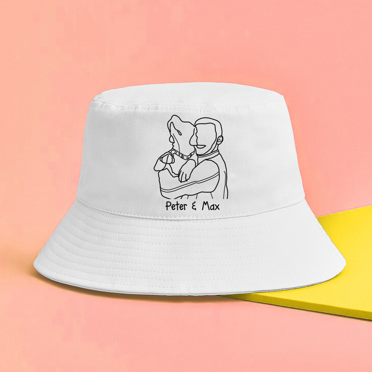 Custom Photo - Personalized Dog Embroidered Bucket Hat