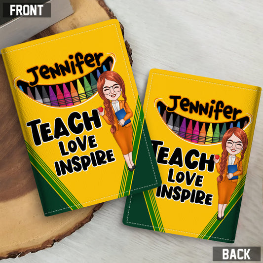 Porte-passeport papillon à affirmations positives personnalisé