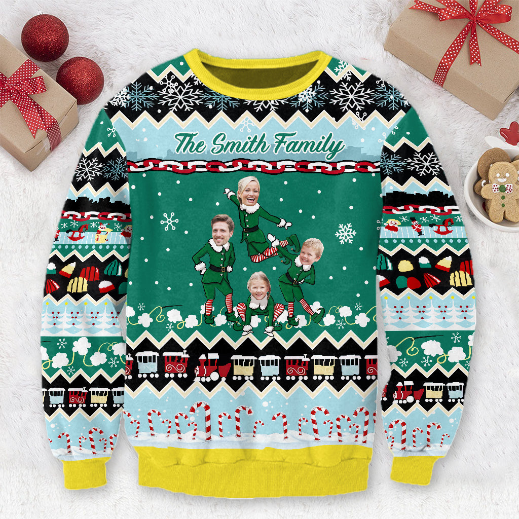 Our Family - Personalized Family Ugly Sweater