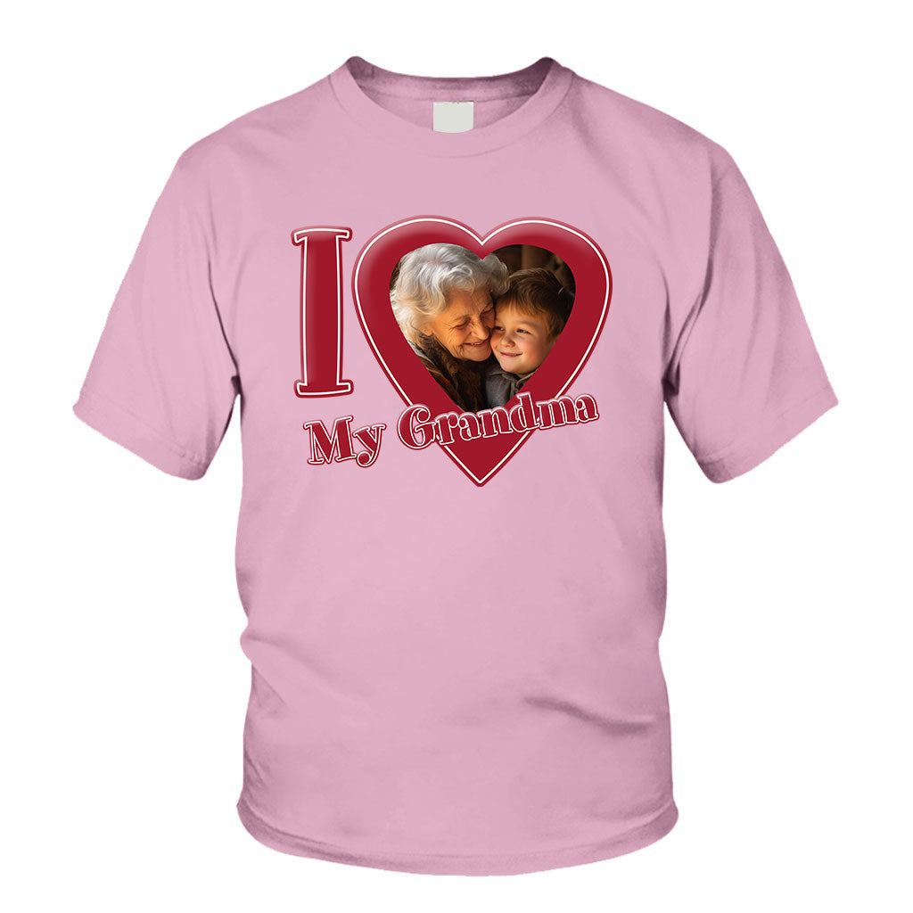 Ich liebe meine Oma/Nana/Mama... - Personalisiertes Oma-T-Shirt und Hoodie