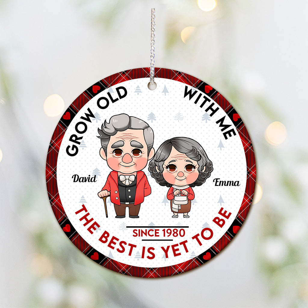 Grow Old With You - Personalized Husband And Wife Ornament