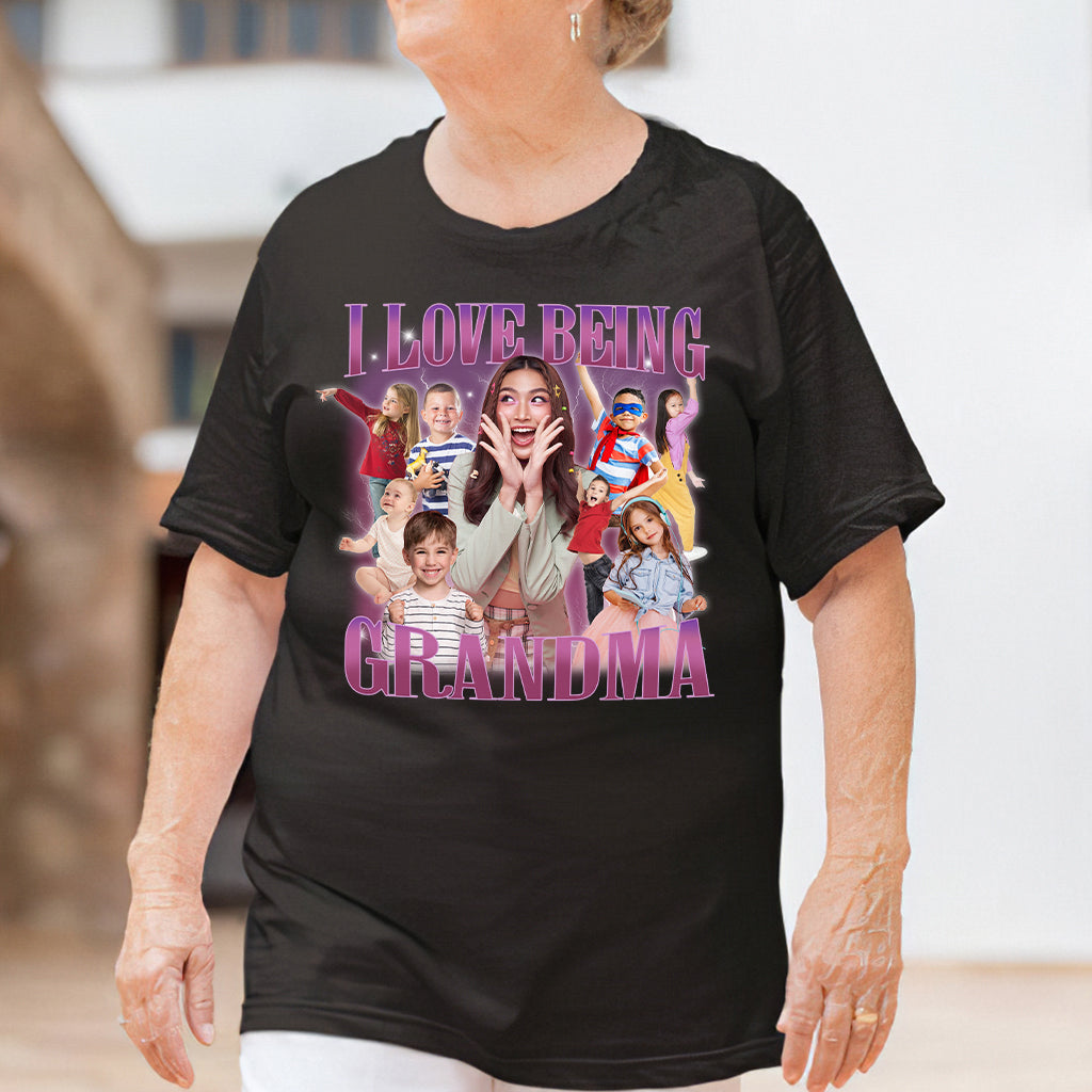 J'adore être grand-mère/mamie/mémé/gigi... - T-shirt et sweat à capuche personnalisés pour grand-mère