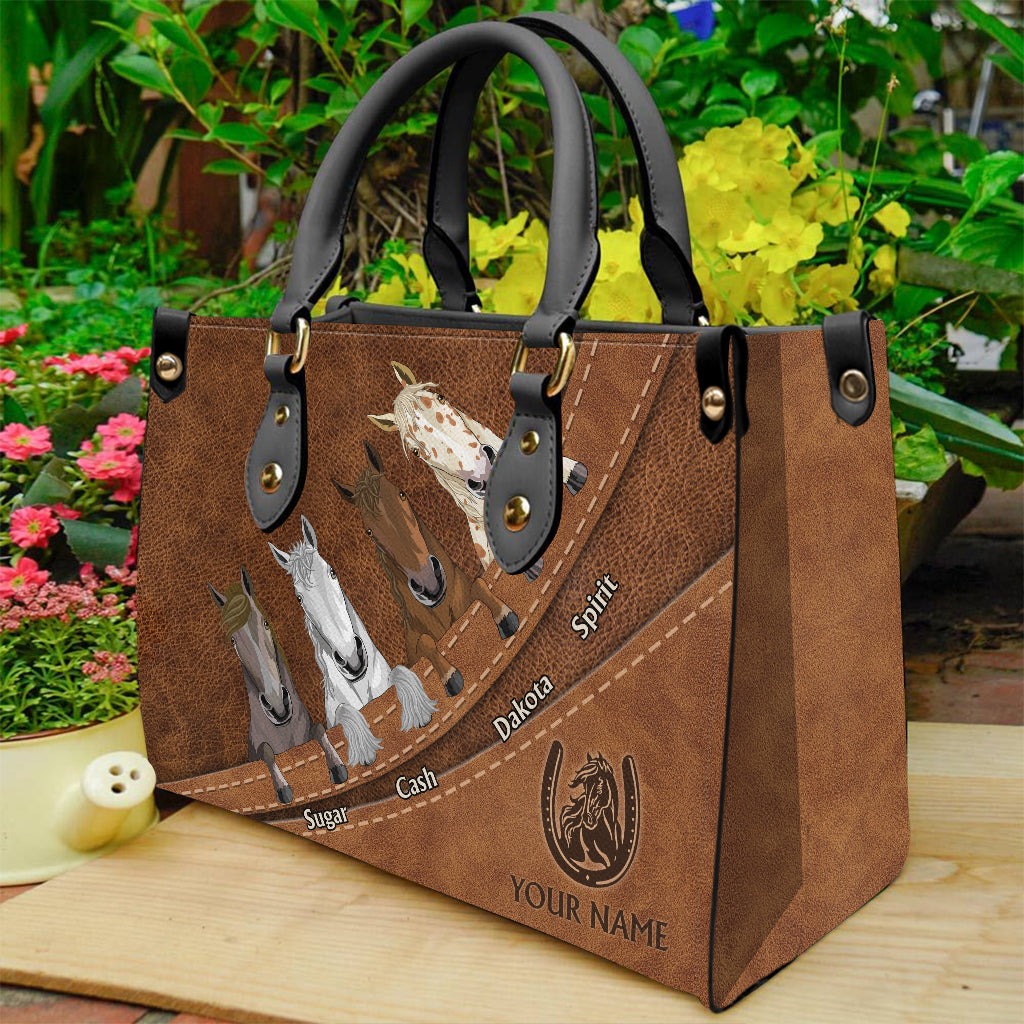 Love Horse - Personalized Horse Leather Handbag