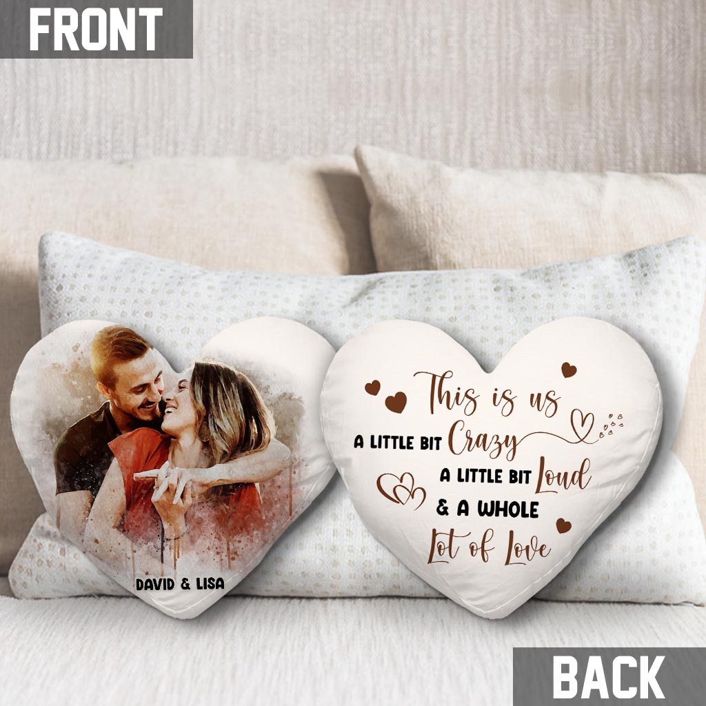 You & Me - Personalized Couple Shaped Pillow
