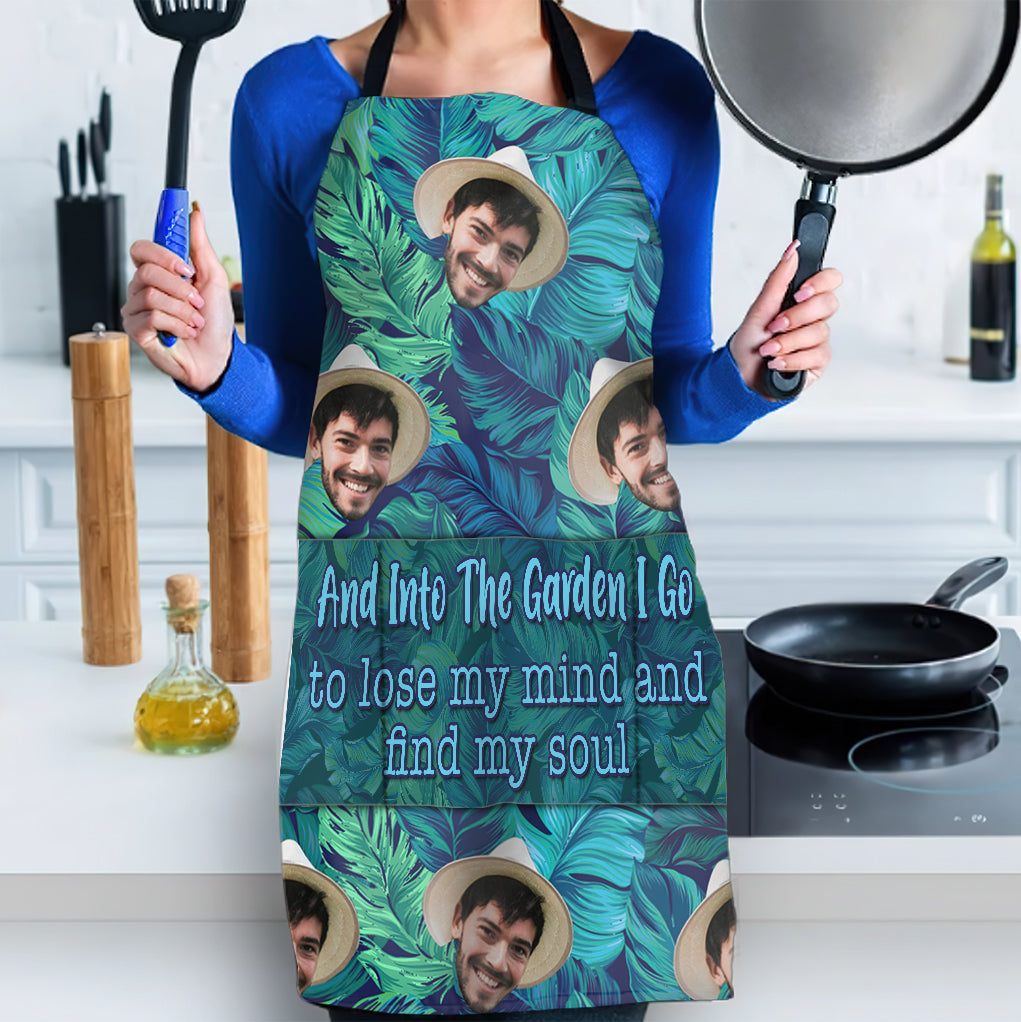 And Into The Garden - Gardening gift for mom, dad, grandma, him, her, wife, husband, girlfriend, boyfriend - Personalized Apron