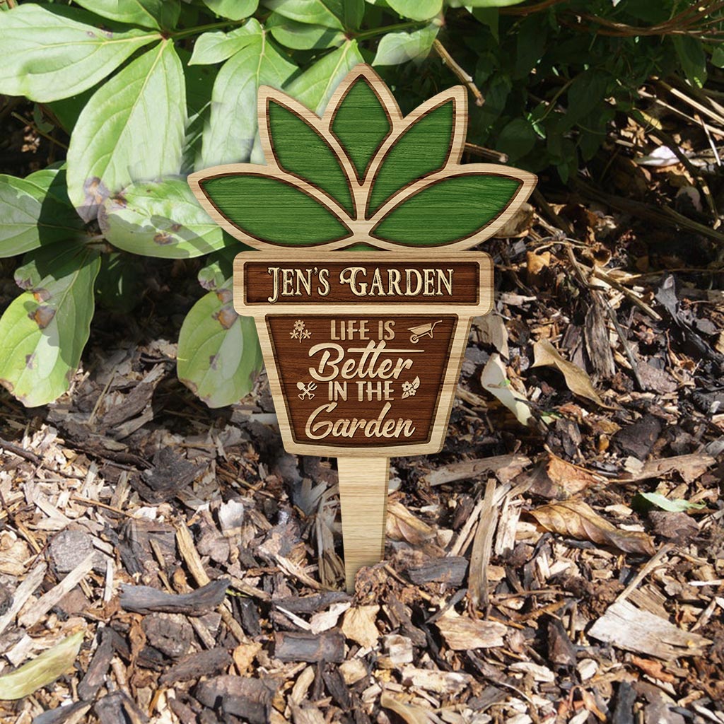 Beware Crazy Plant Lady Lives Here - Personalized Gardening Acrylic Plaque Stake
