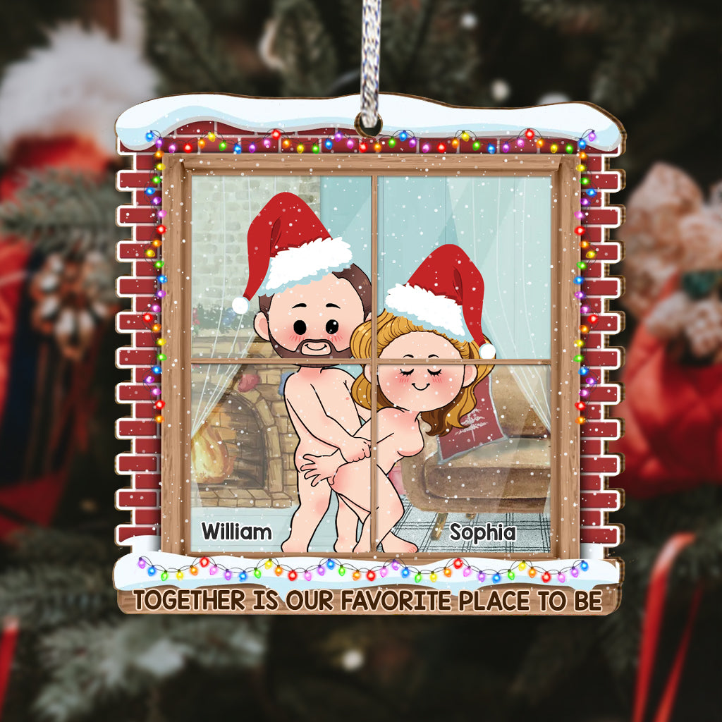 Together Is Our Favorite Place - Personalized Couple Ornament