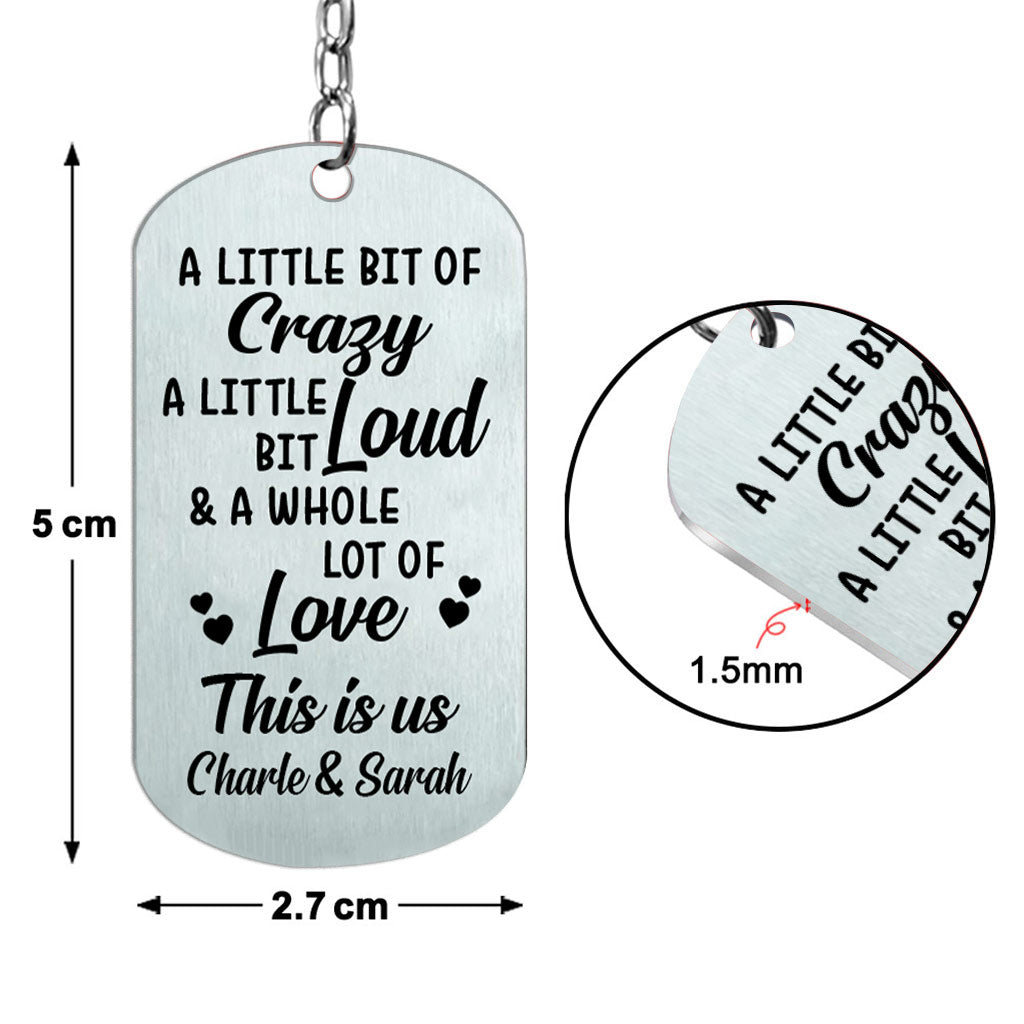 I'm Yours - Couple gift for husband, boyfriend, wife, girlfriend - Personalized Stainless Steel Keychain