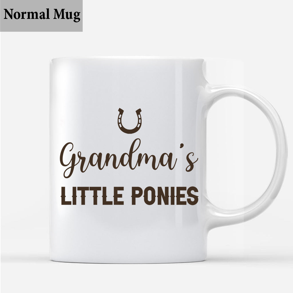 Daddy's Little Ponies - Horse gift for dad,grandpa, husband, him - Personalized Mug