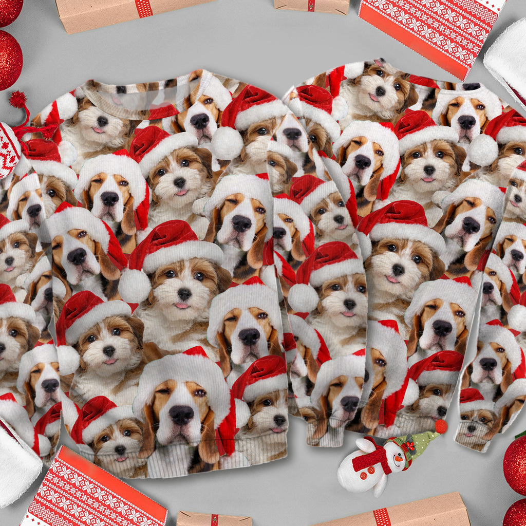 Joyeux Noël - Cadeau pour les amoureux des chiens - Pull moche personnalisé