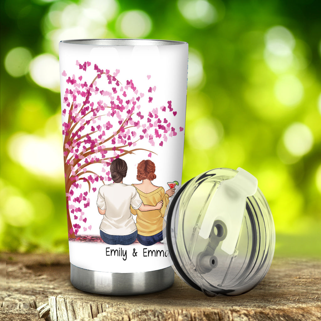 Ich würde für dich durchs Feuer gehen – personalisierter Schwester-Trinkbecher