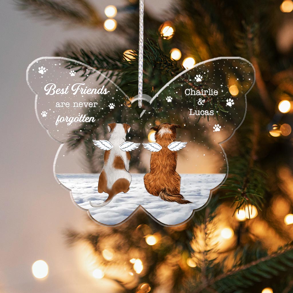Best Friends Are Never Forgotten - Personalized Dog Ornament