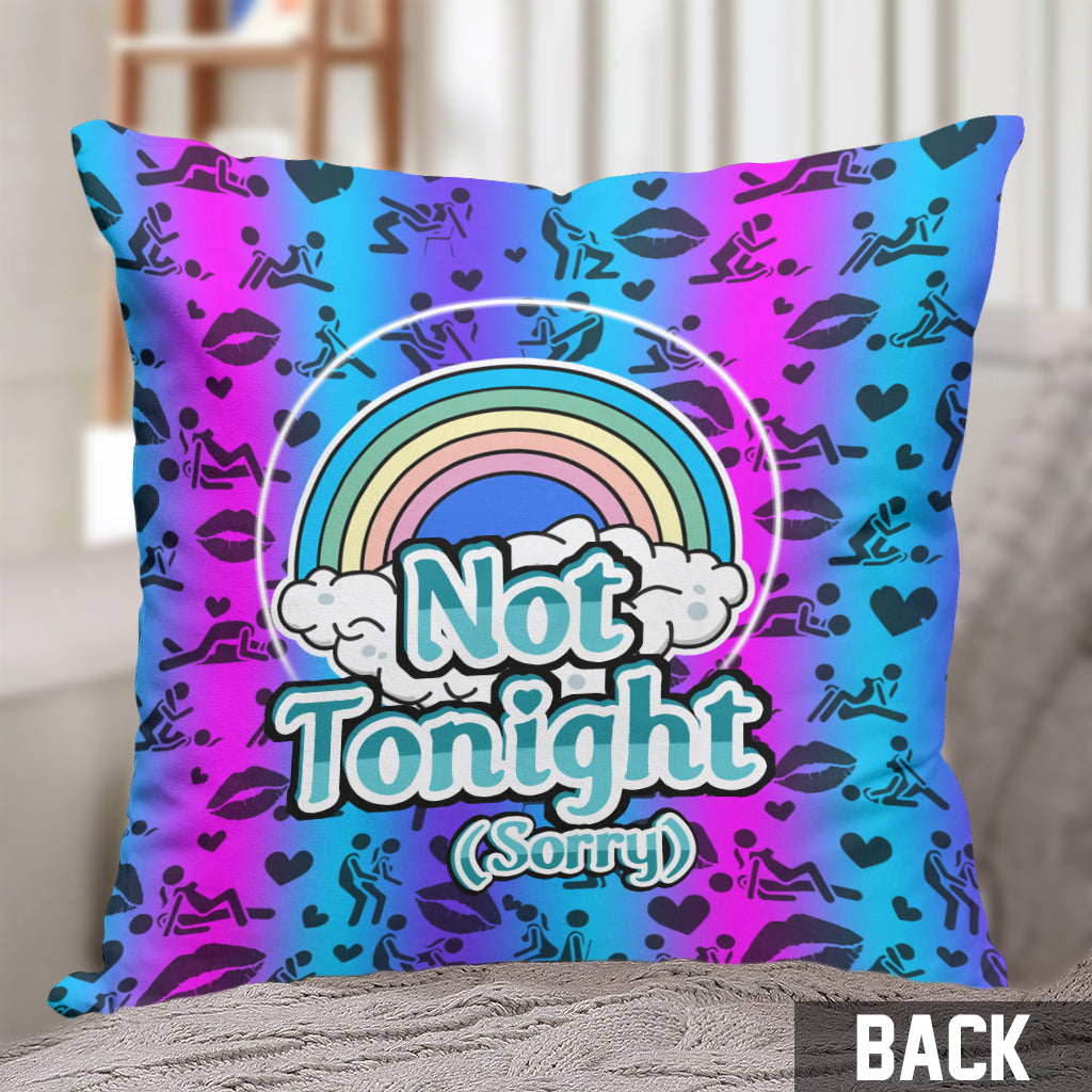 Tonight Who Hoo - Personalized Couple Throw Pillow