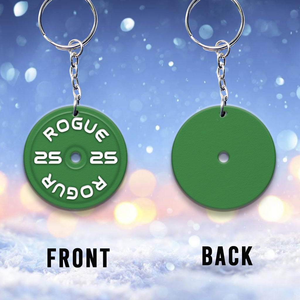 Weight Plates - Personalized Fitness Keychain