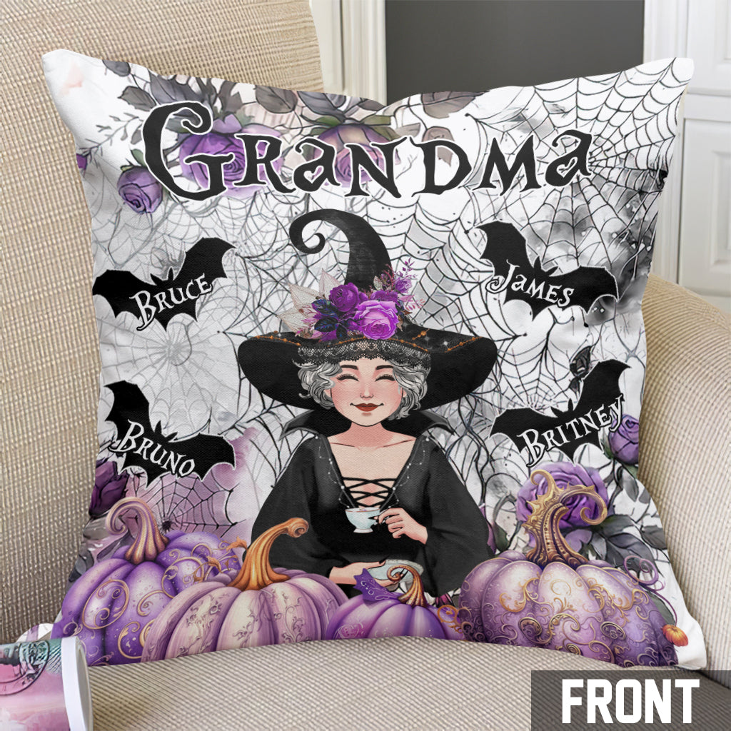 Coussin décoratif personnalisé « Grand-mère Sorcière »