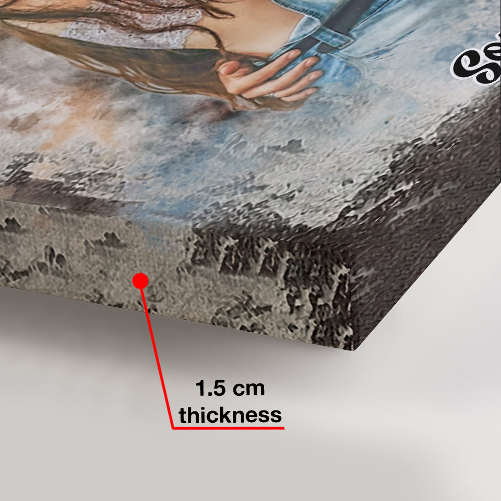 The Day I Met You - Personalized Couple Canvas And Poster