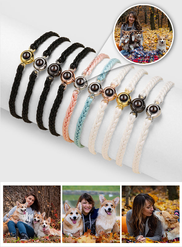 Bracelet à projection de chien personnalisé pour amoureux des chiens