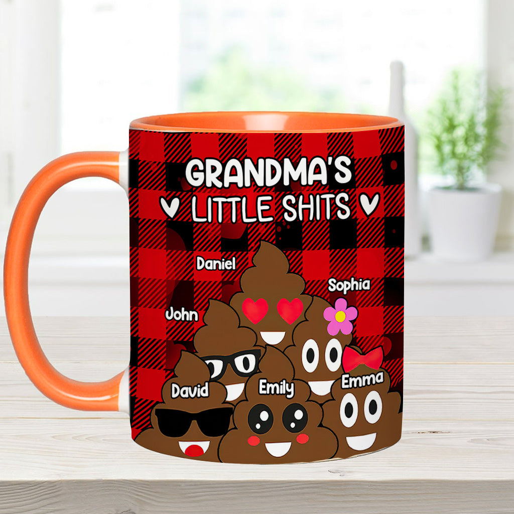 Grandma’s / Grandpa’s / Dad’s / Mom’s Little Cuties - Personalized Grandma Accent Mug