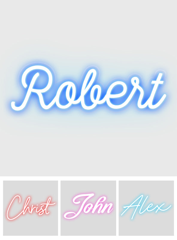 Texte personnalisé - Enseigne lumineuse personnalisée « Fils »