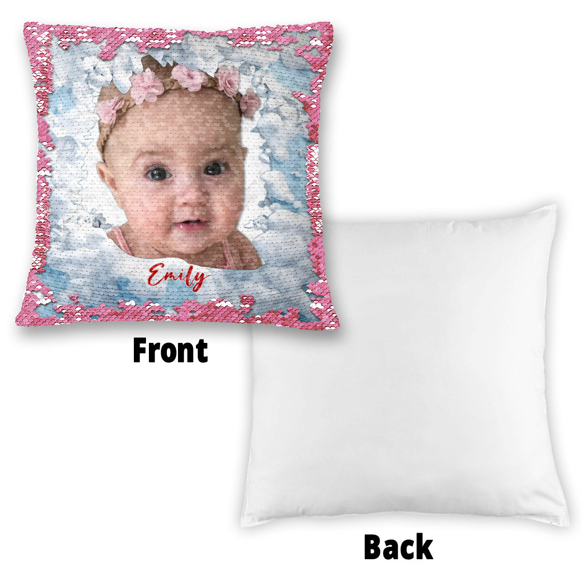 My Kids - Personalized Kid Sequin Pillow Cover
