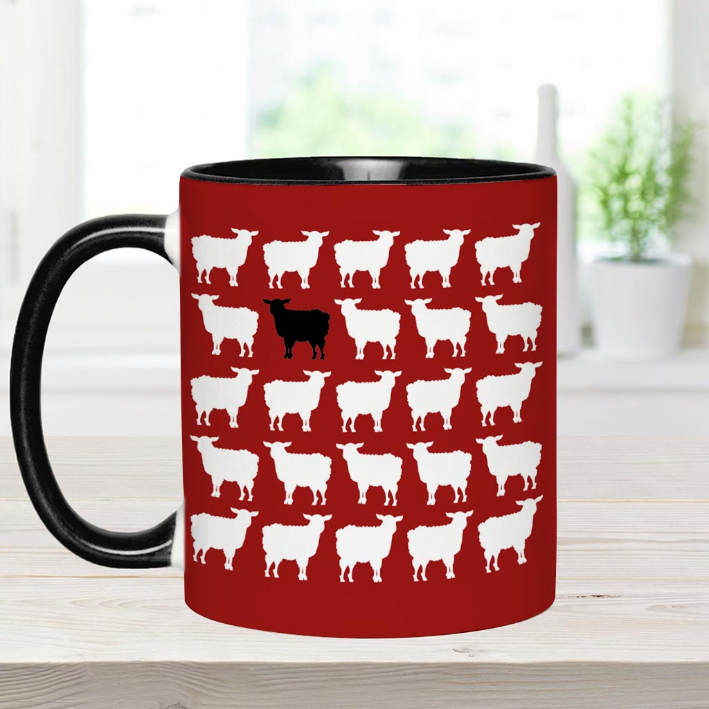 Being The Black Sheep - Personalized Family Accent Mug