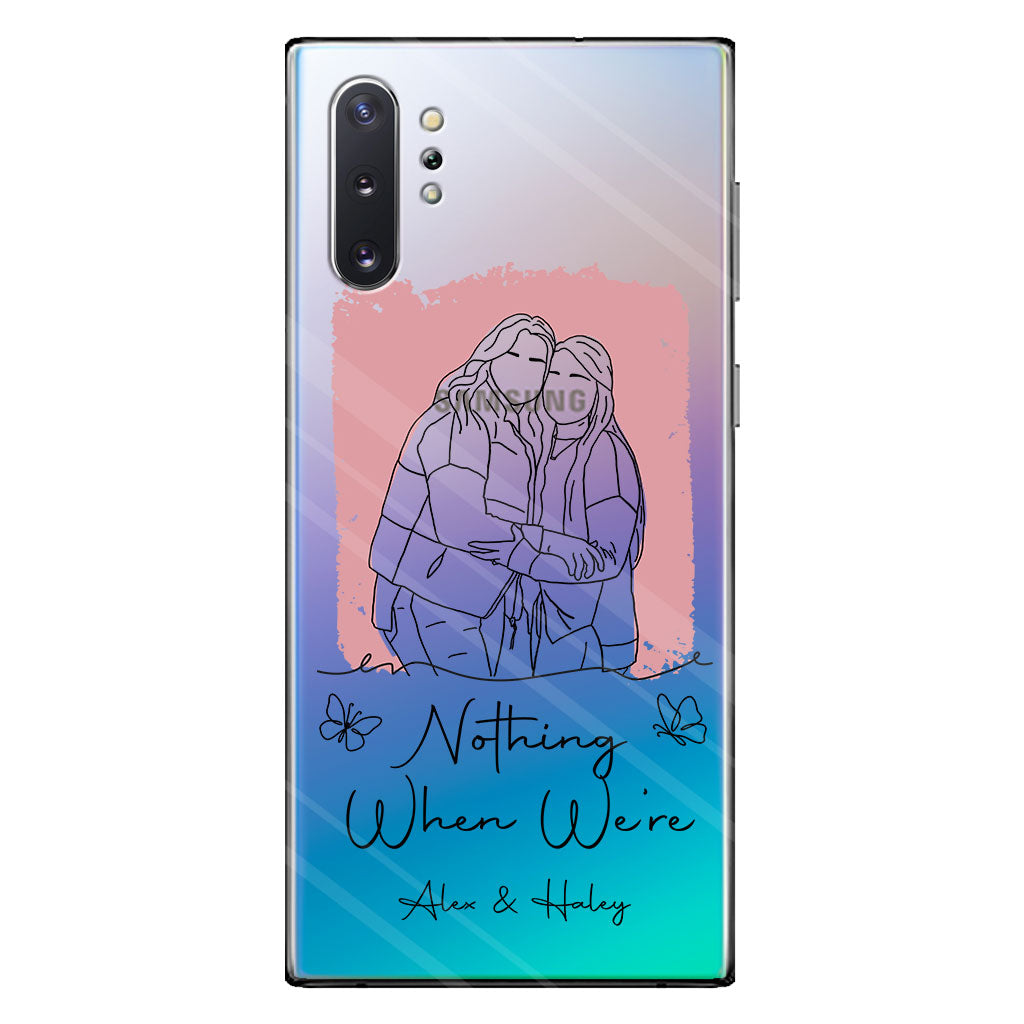 Nothing Makes Sense When We're Apart - Personalized Bestie Clear Phone Case