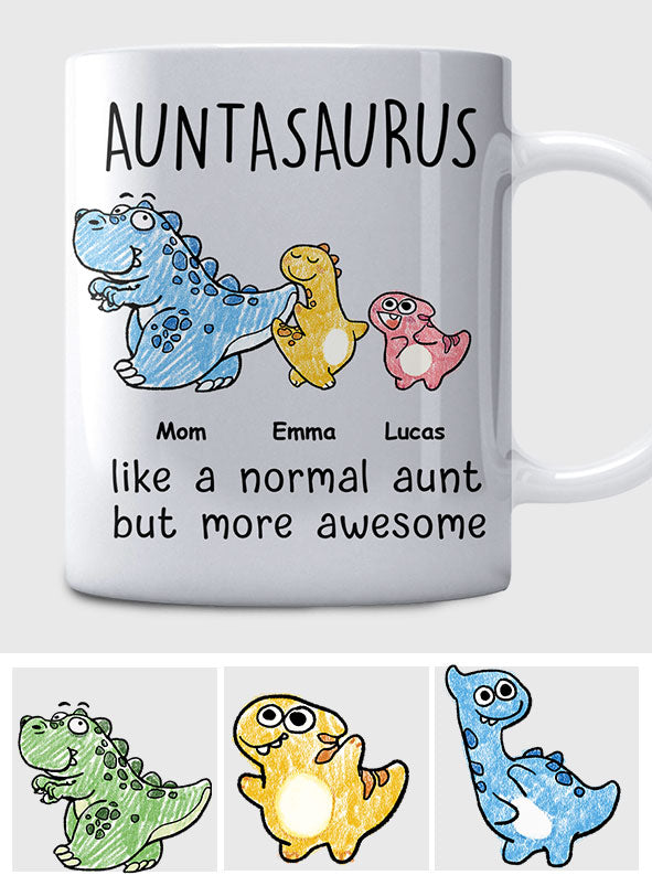 Auntasaurus - Mug personnalisé pour tante