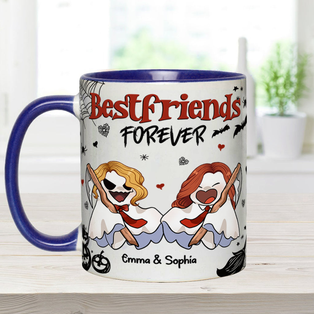Bestfriend Forever - Personalized Bestie Accent Mug