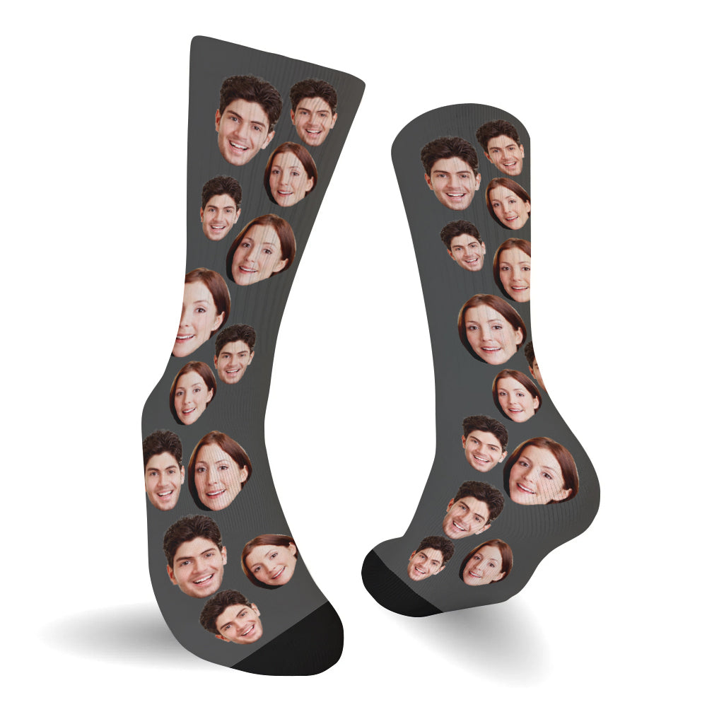 Custom Face - Personalized Couple Socks