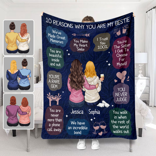 You Are My Bestie - Personalized Bestie Blanket